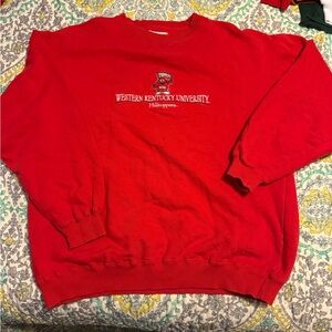 Western kentucky university Red Crewneck size xl Sweatshirt